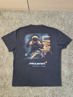 McLaren F1 Lando Norris Mens Shirt Black